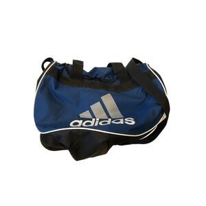 Adidas 15"x10"8" Blue Black White Duffel Bag